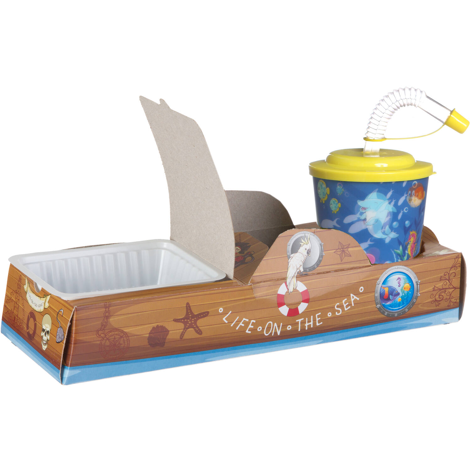  Kidsbox, Cardboard, Boat, met 3D drinks cup, 50x287x106mm 1