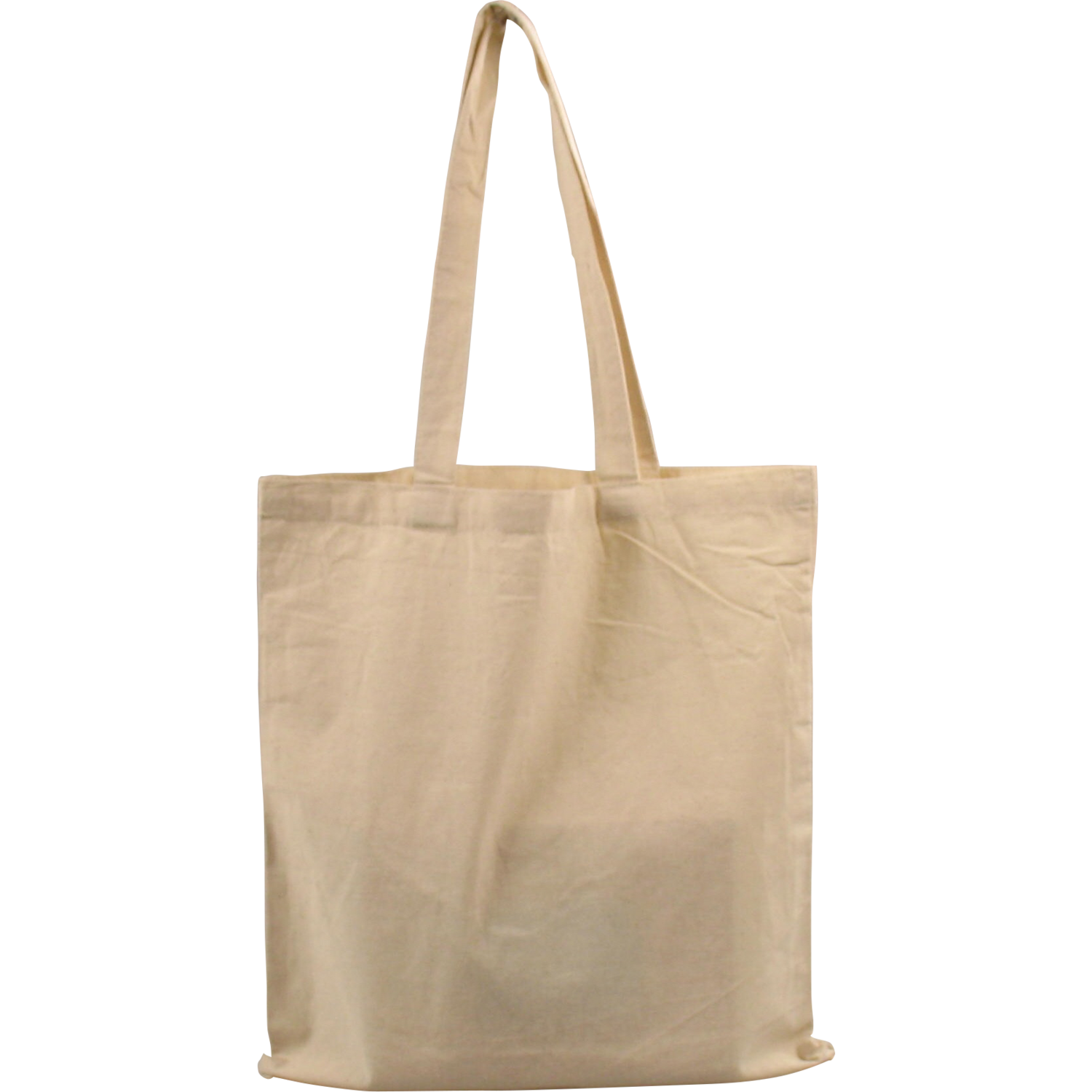 Bag, Cotton, 38x42cm, loop handled carrier bag, beige 1