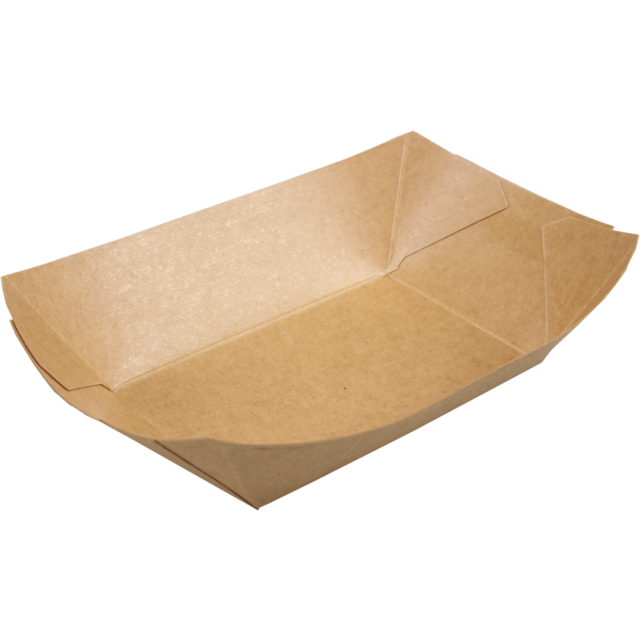 Biodore Bowl, conical dish/container, kraft et PLA, 107x69x41mm, brown  1