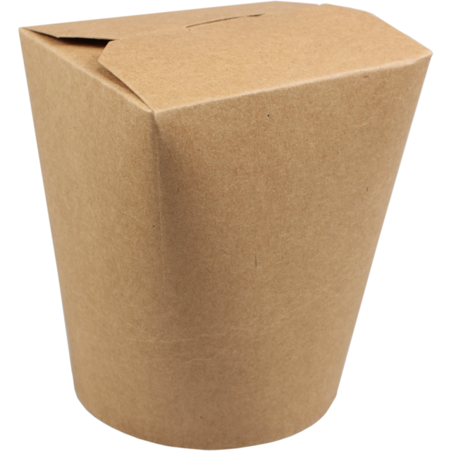 Biodore Container, Kraftpapier + PLA, 450ml, 16oz, brown  1