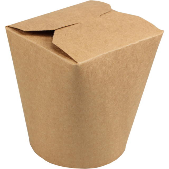 Biodore Container, Kraftpapier + PLA, 900ml, 32oz, brown  1