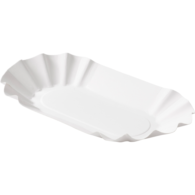 Biodore Bowl, cardboard, rectangular, 110x195x32mm, white 1