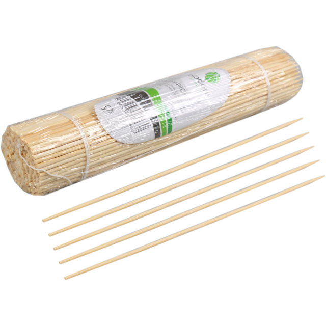 Biodore Cocktail sticks, satay skewer, Bamboo, 250mm, natural 1