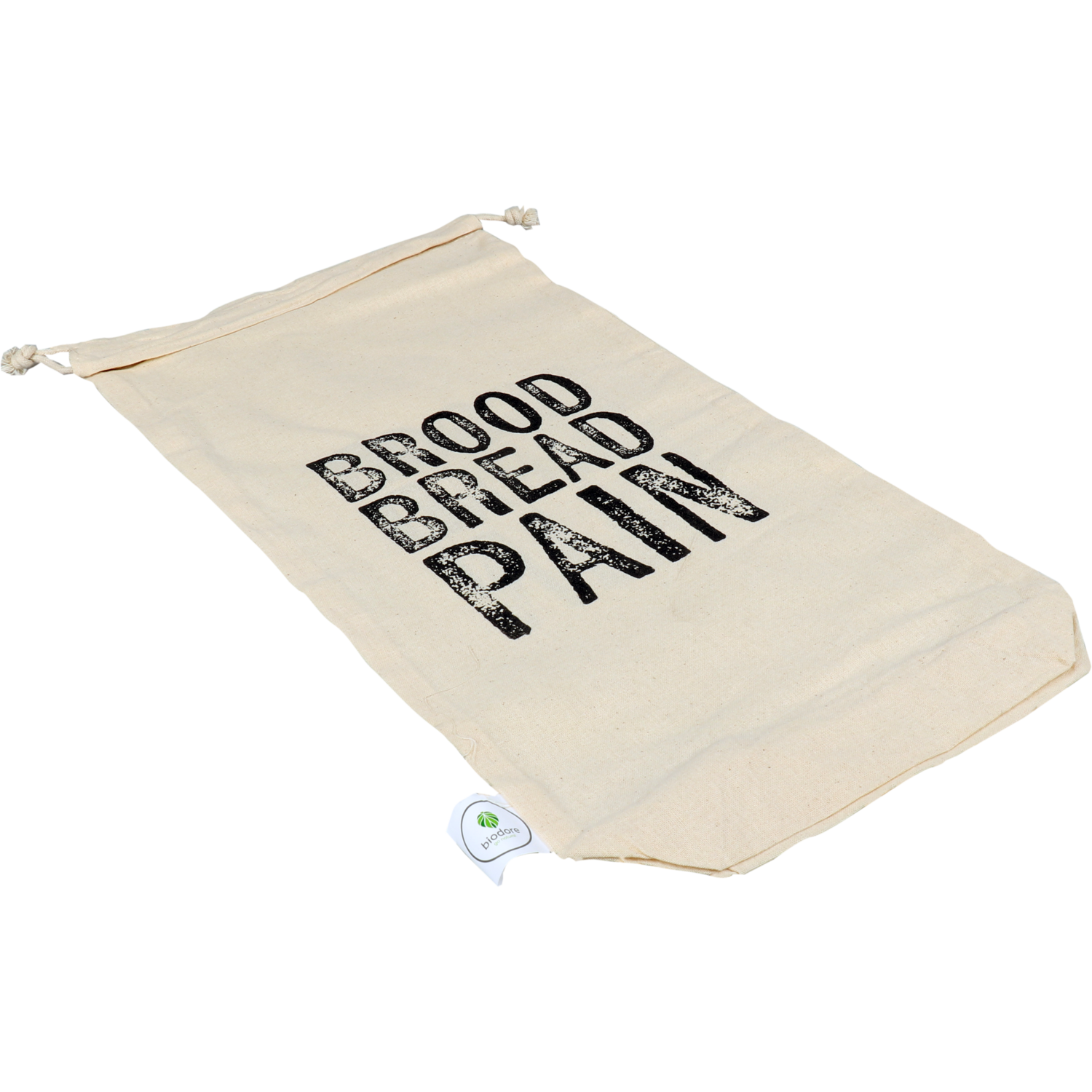 Biodore Bag, Bread bag, Cotton, 26x50cm, natural 1