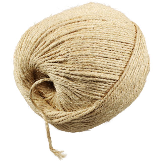 Twine, sisal , 3 strands - thick, 200m, natural 1