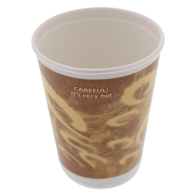  Double-walled cup, Paper, 12oz, 110mm, brown  1