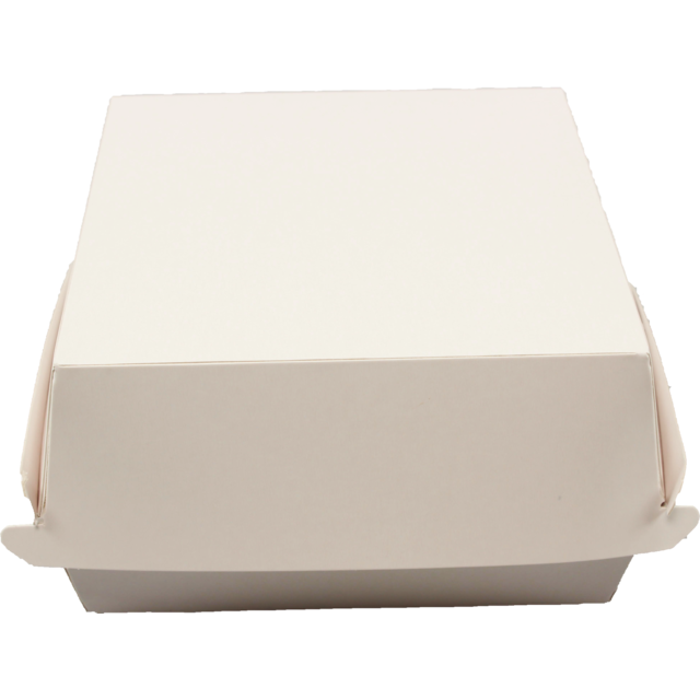  Hamburger container, paper, white 1