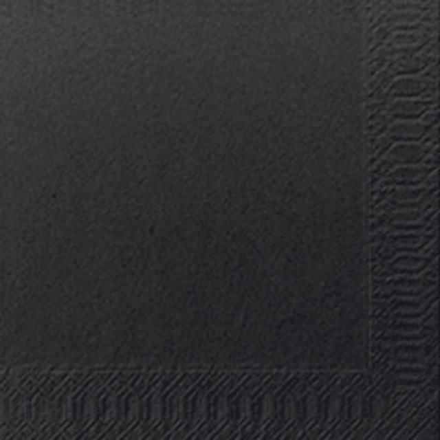 Napkin, paper, 2-ply, 33x33cm, black 1
