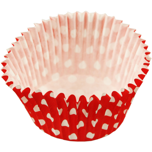 Cupcake case , Paper, round, ø51mm, 38mm, red 1