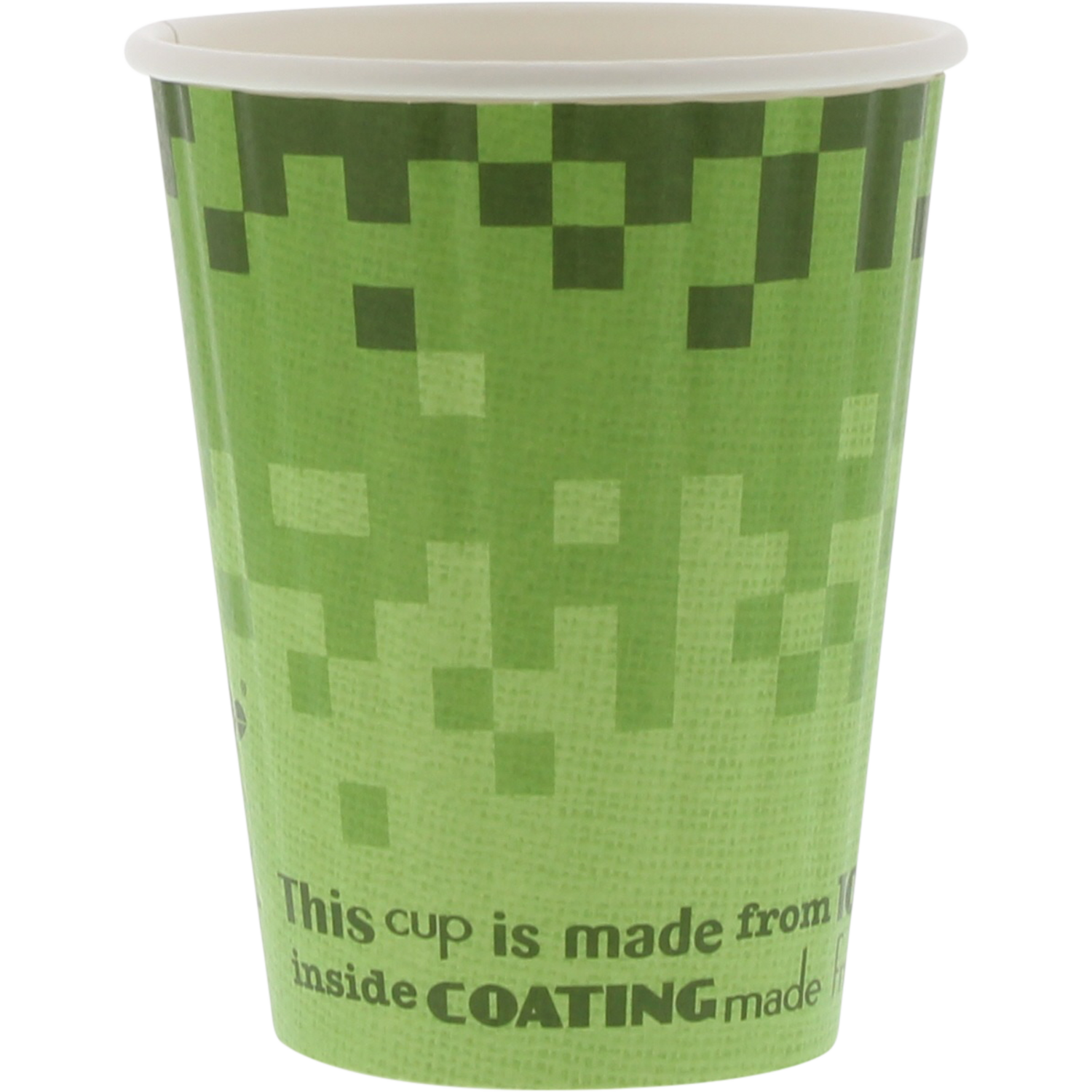 Biodore, Bio hot cup, Retro Verde, Karton und PLA, double-walled, 350ml, 12oz, green 1