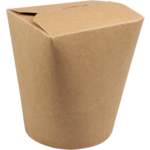 Biodore Container, Kraftpapier + PLA, 450ml, 16oz, brown 