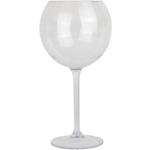 Glass, wine glass, reusable, pETG, 650ml, transparent