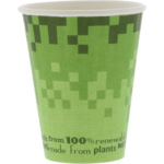 Biodore, Bio hot cup, Retro Verde, Karton und PLA, 250ml, 8oz, green
