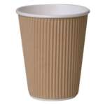  Ripple cup, Paper, 12oz, 110mm, brown 